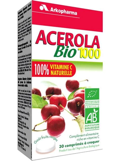 Arkovital Acerola Arkopharma Cpr Mg Bio Pce Commander En Ligne