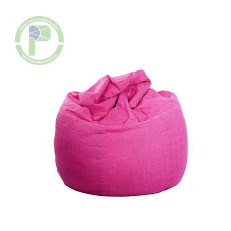 Puff Pera Fucsia Prisma Montajes Para Eventos