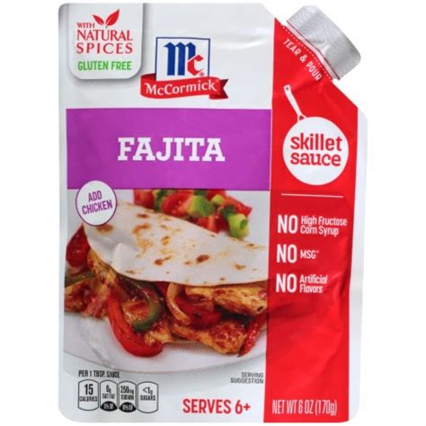 Mccormick® Fajita Skillet Sauce 6 Oz Kroger