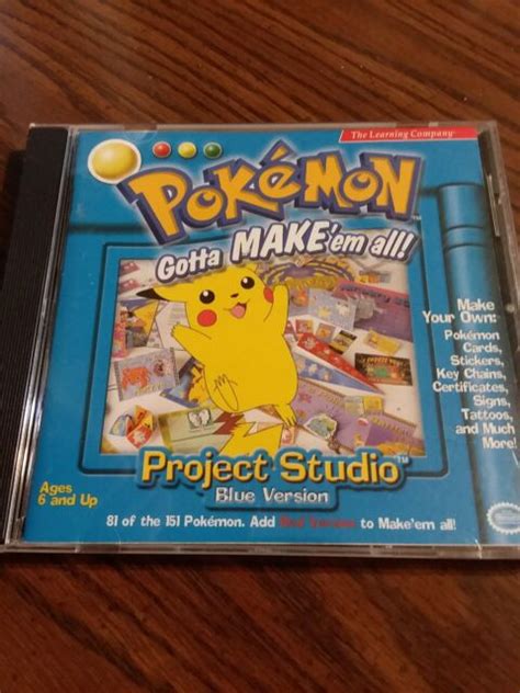 Pokemon Gotta Makeem All Project Studio Blue Pc Computer Game Nintendo