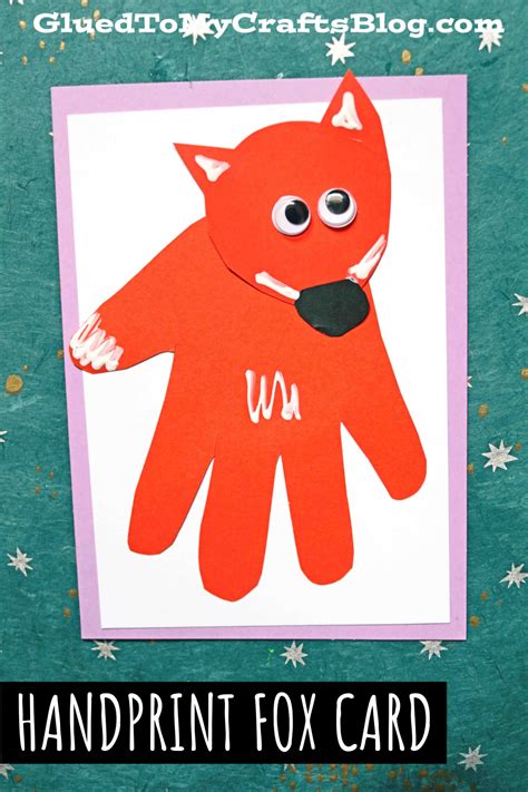 Handprint Fox Craft Idea For Kids