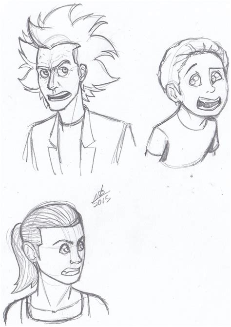 Rick And Morty Sketch at PaintingValley.com | Explore collection of ...