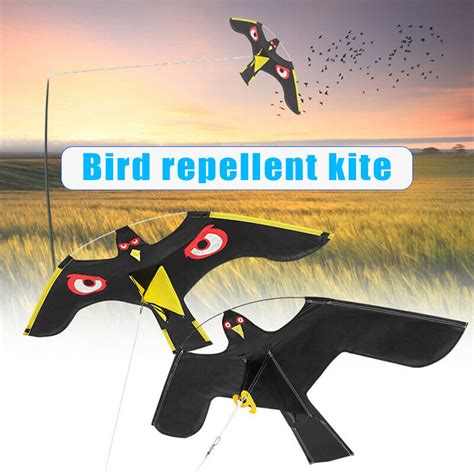 Birds Scarer Repeller Flying Hawk Kite Garden Scarecrow Yard House For