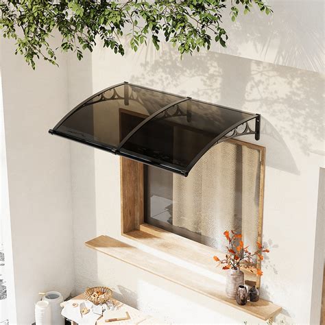 Black Frame Door Canopy Window Awning
