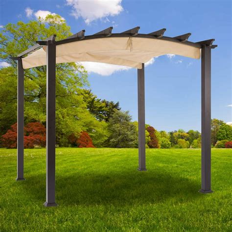 Garden Winds Replacement Canopy Top for Hampton Bay Arched Pergola ...