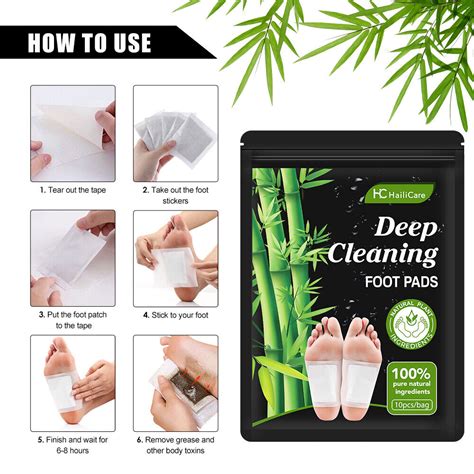 200 10PCS Detox Foot Patches Pads Body Toxins Feet Slimming Deep