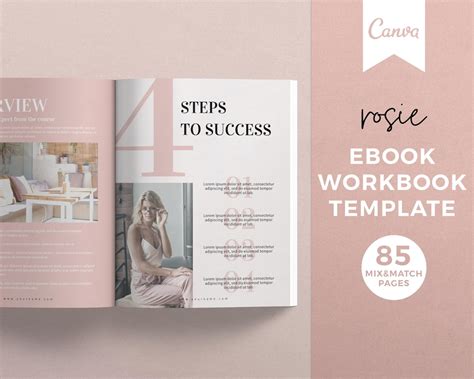 Ebook Template For Canva Workbook Canva Template For Course Creators