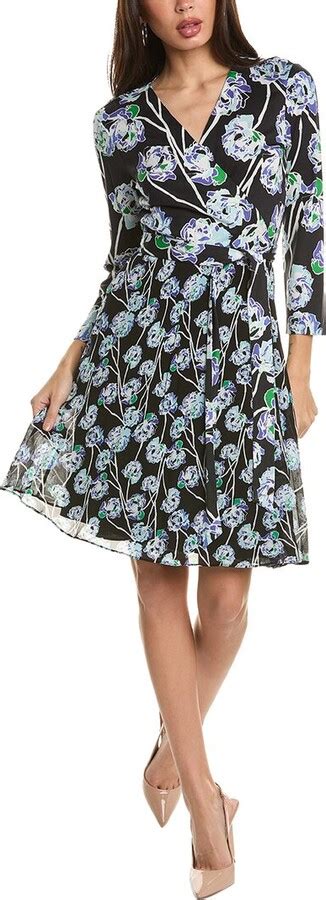 Diane Von Furstenberg Irina Silk Bodice Wrap Dress ShopStyle