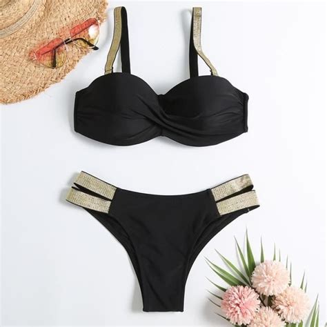 MAILLOT DE BAIN Vintage rétro Bikini Patchwork maillot de bain string brésilien Sexy maillots de