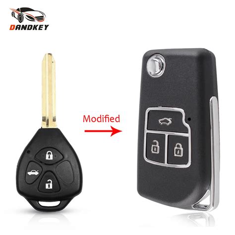 Dandkey 3 Buttons Fob For Toyota Camry Corolla Prado Rav4 Vios Hilux