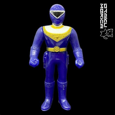 Bandai Chouriki Sentai Ohranger Blue Ranger Mini Sofubi Figure