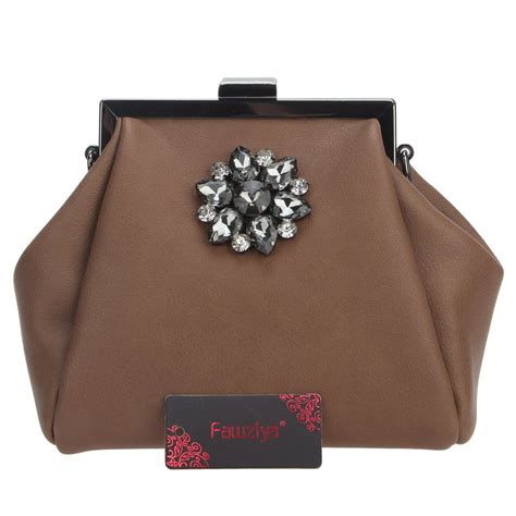 Fawziya Flowers Pu Leather Clutches And Evening Bags For Women Clutch