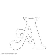 Fancy Printable Letter Stencils - Gaby Serra