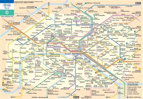 Paris Metro Map - Paris France • mappery