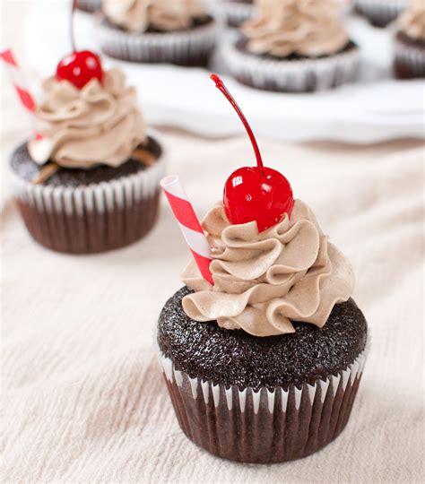 Root Beer Float Cupcakes Baked In