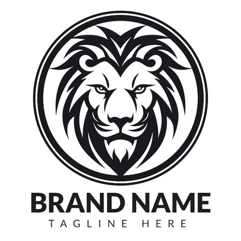 Premium Vector Minimalist Lion Head Logo Design Vector