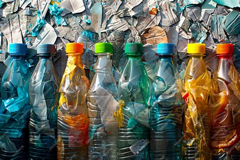 Premium Photo Vibrant Colorful Bottles In A Pile Of Recyclable