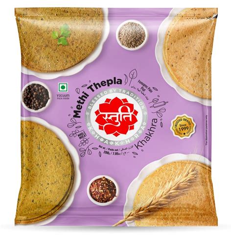 Pan India Whole Wheat Stuti Methi Thepla Khakhra Packaging Type