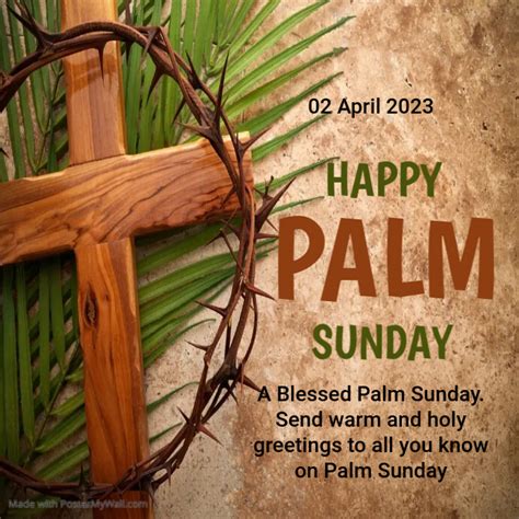 Palm Sunday Happy Palm Sunday Template Postermywall