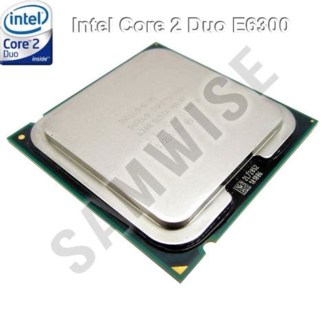 Intel Core 2 Duo E6300 1 86GHz 2MB Cache 1066MHz FSB LGA775 64 Bit