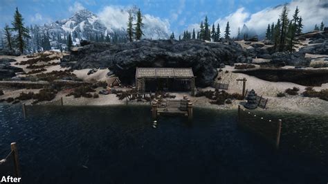 Skyrim Realistic Conquering Riverside Shack At Skyrim Special Edition