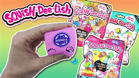 SQUISH DEE LISH Series 1 2 3 Slow Rise Squishy BLIND BAG OPENING Toy