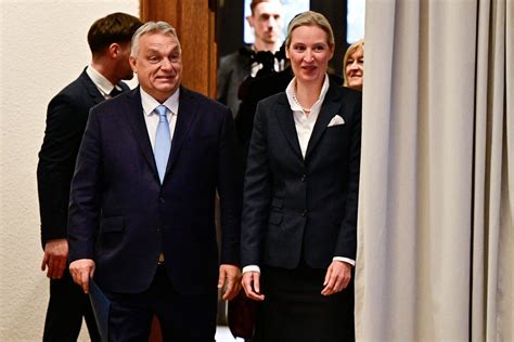 Weidel bei Ungarns Ministerpräsident Alice im Orbánland taz de