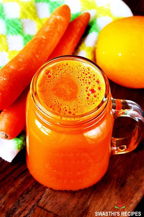 Carrot Juice Recipe With Blender Juicer Swasthi S Recipes