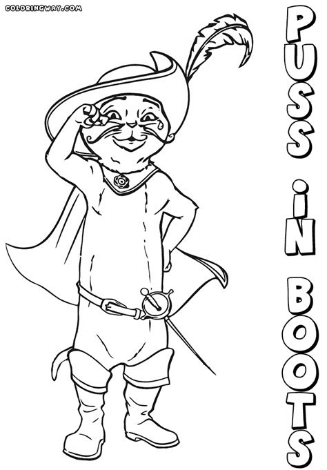 Puss In Boots Coloring Page Coloring Home