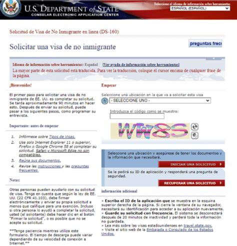 Visa Para Estados Unidos ¿cómo Llenar La Solicitud Ds 169 Para Obtener La Visa Americana Usa