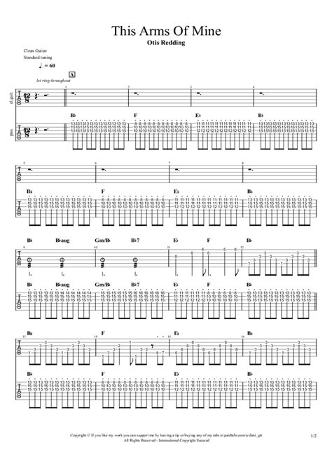 These Arms Of Mine Guitar Chords