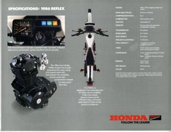 1986 Honda TLR200 Reflex Specifications @ BikeMatrix.net