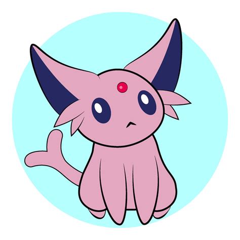 Cute Chibi Espeon Cute Chibi Espeon Adorable Chibi Fan Art Of Espeon