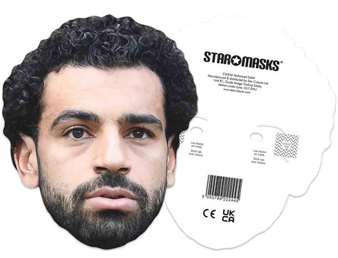 CM226 Mohamed Salah Mask CELEBRITY MASKS Single Face Mask – Star Cutouts