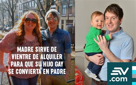 El capricho de ser padre mujer de 46 años gesta un bebé con el semen de su hijo gay de 27 años