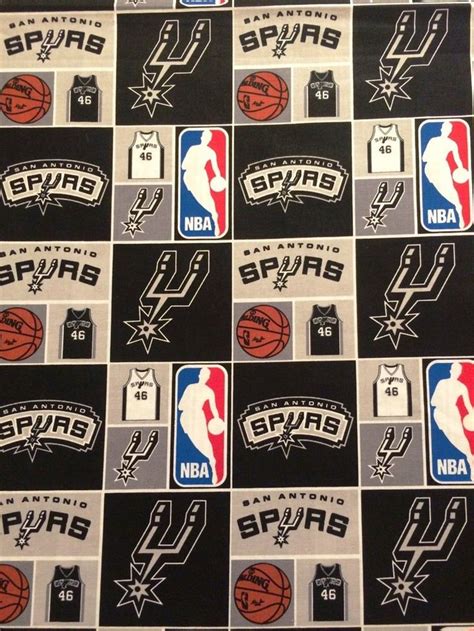 NBA Logo 100 Cotton Fabric 45 Wide 23 Teams Available San Antonio