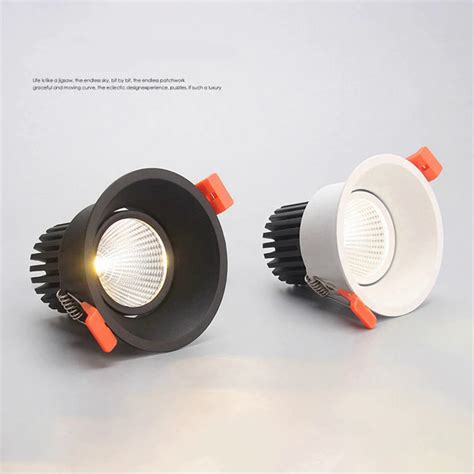 Super Bright Anti Glare Recessed Dimmable COB LED Downlights 7W 10W 12W