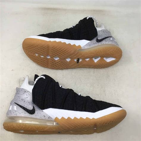 Nike LeBron 18 Black White Gum | Grailed