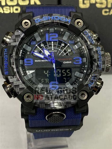 Comprar Rel Gio Masculino G Shock Mudmaster Black Out X Preto Azul A