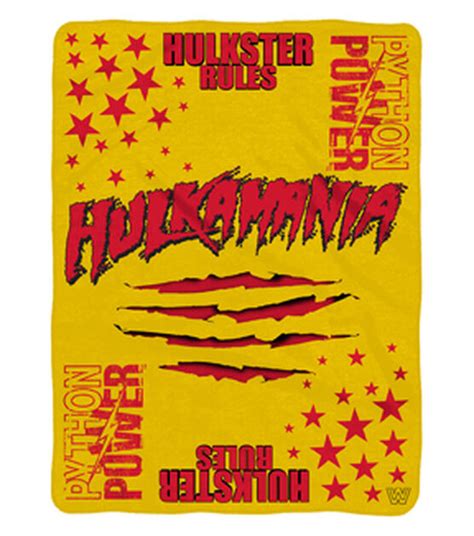 Hulkamania Throw Blanket Hogans Beach Shop