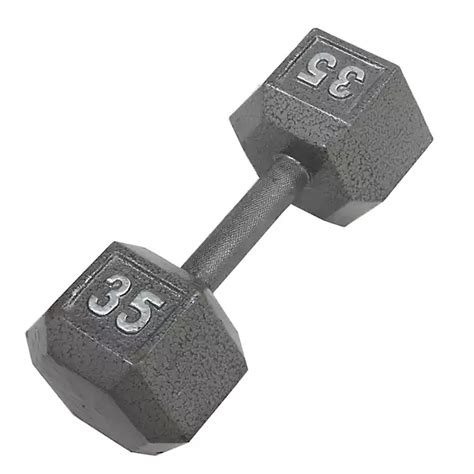 Cap Barbell 35 Lb Solid Hex Dumbbells Academy