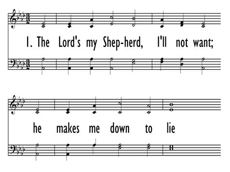 THE LORD S MY SHEPHERD I LL NOT WANT Trinity Hymnal 85 Hymnary Org