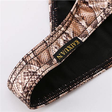 Multi Color Pk Snake Pattern Men S Underwear Lingerie Low Rise Sexy Cut Out Briefs Nylon