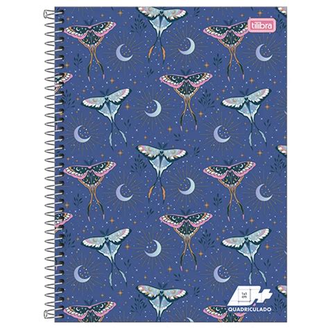 Caderno Espiral Capa Dura Universit Rio Quadriculado X Folhas D