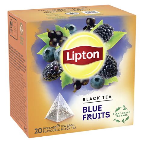 Lipton Czarna Herbata Aromatyzowana Owoce Jagodowe Piramidki 20szt