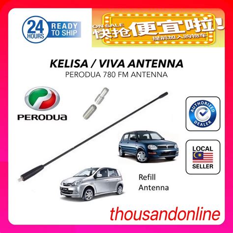 PERODUA VIVA KELISA CAR ROOF FM RADIO ANTENNA POLE MAST MIRAGE MAZDA 2