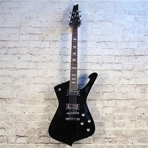 Ibanez Iceman Ic400 Electric Guitar Black W Case Reverb