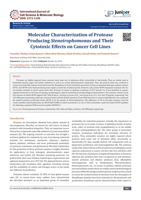 Pdf Screening And Molecular Characterization Of Cellulase Producing