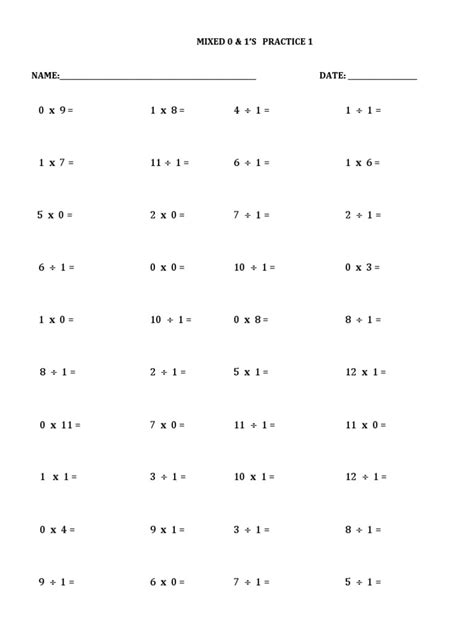 math facts  practice sheets