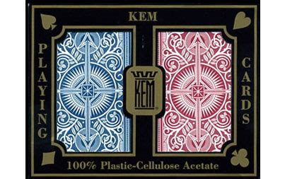 KEM Arrow Red & Blue Poker Size Jumbo Index Playing Cards Free Shipping